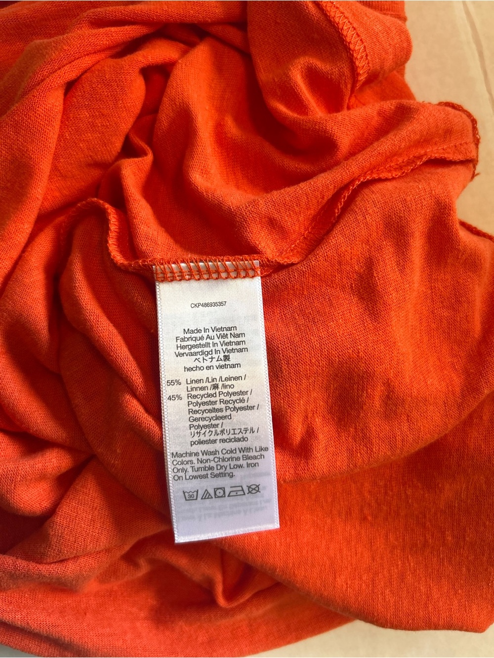 Madewell Women's Orange Sleeveless Tank Top Size S - Picture 5 of 6